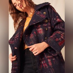 Free people pink dreams overcoat